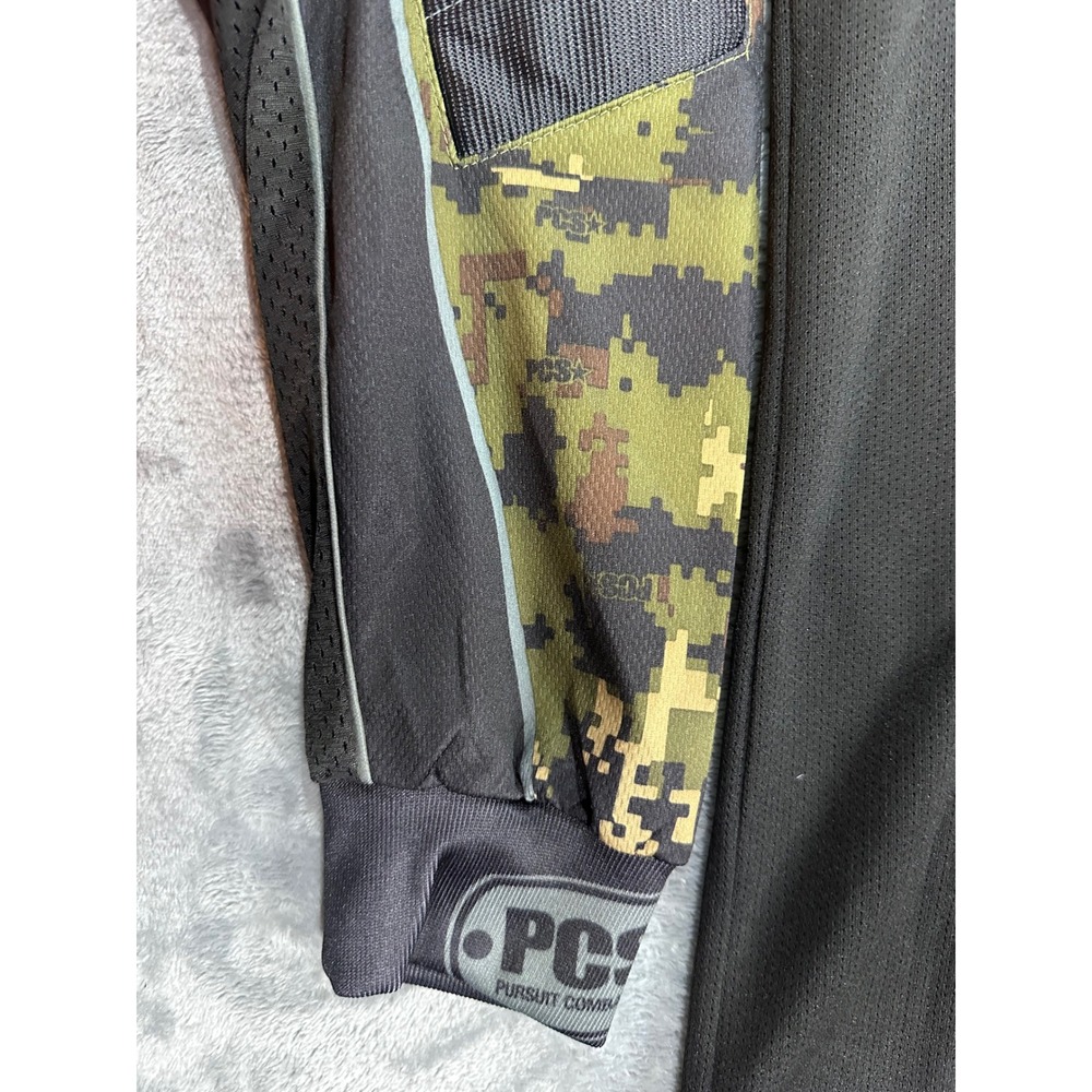 PCS Pursuit Combat Systems Paintball Jersey Digital Camo Padded XXL Mens Black - Picture 7 of 14